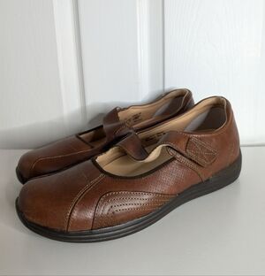 Drew Womens Shoes Heather Mary Jane Comfort Size  11 Orthopedic Brown Leather